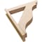 Ekena Millwork 5 1/2-in W x 28-in D x 32-in H Funston Slat Rough Cedar Woodgrain TimberThane Outlooker, Primed Tan OUTUR055X28X32FST24RCPR - alternate 6